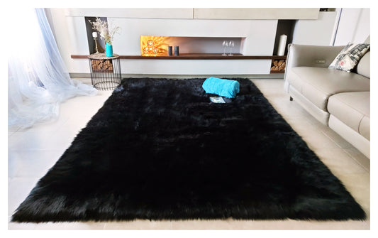 Faux sheepskin rug Rectangle Shaped 4'X6' (120cm x 180cm)