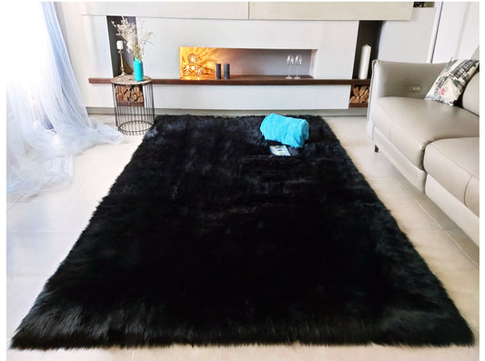 Faux sheepskin rug Rectangle Shaped 6'X9' (180cm x 270cm)