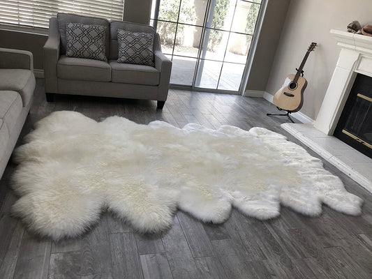 Genuine Sheepskin Duodecto Twelve Pelt 5'7''x9'4''(170cm x 280cm)