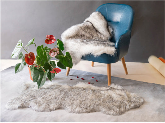 Faux sheepskin rug Free Shape Single and Half 2'X4' (60cm x 120cm)