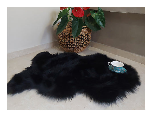 Faux sheepskin rug Free Shape Single 2'X3' (60cm x 90cm)