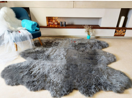 Genuine Sheepskin Sexto-Six Pelt 5'7''x5' (170cm x 150cm)