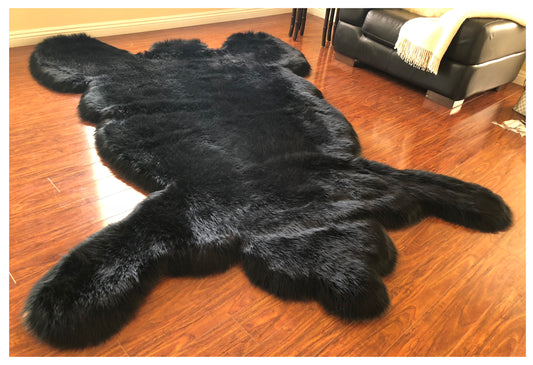 Faux Sheepskin Hypoallergenic Bear Shaped 6'X9' (180cm X 270cm)