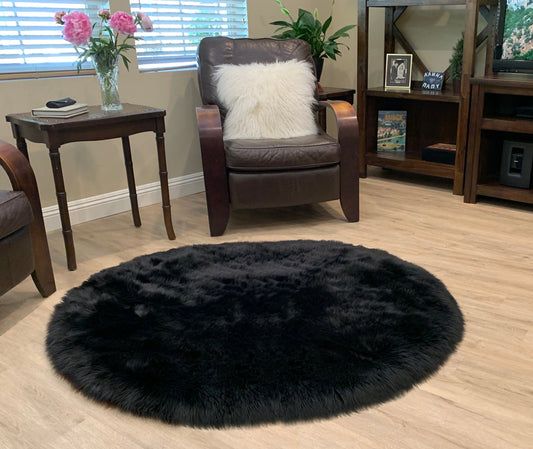 Faux sheepskin rug Oval Shaped 2'6''X6' (75cm x 180cm)