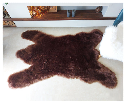 Faux Sheepskin Hypoallergenic Bear Shaped 5'x7'(160x210cm)