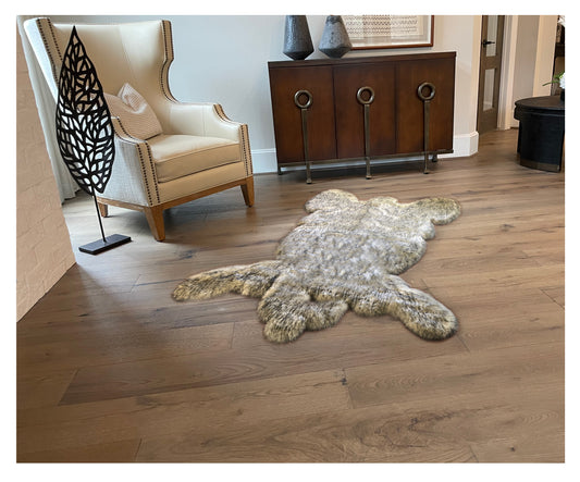 Faux Sheepskin Hypoallergenic Bear Shaped 2'X3'(60cm X 90cm)