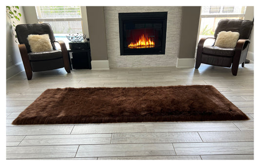 Faux sheepskin rug Rectangle Shaped 3'X5' (90cm x 160cm)