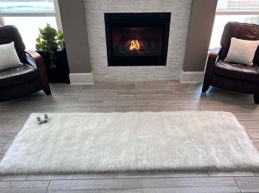 Faux sheepskin rug Rectangle Shaped 3'X5' (90cm x 160cm)