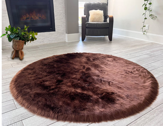 Faux sheepskin rug Round Shaped 10' (320cm Diameter)