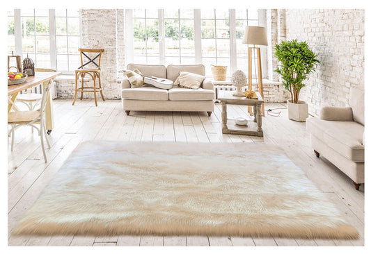 Faux sheepskin rug Faux Square Shape 144'' (360x360cm)