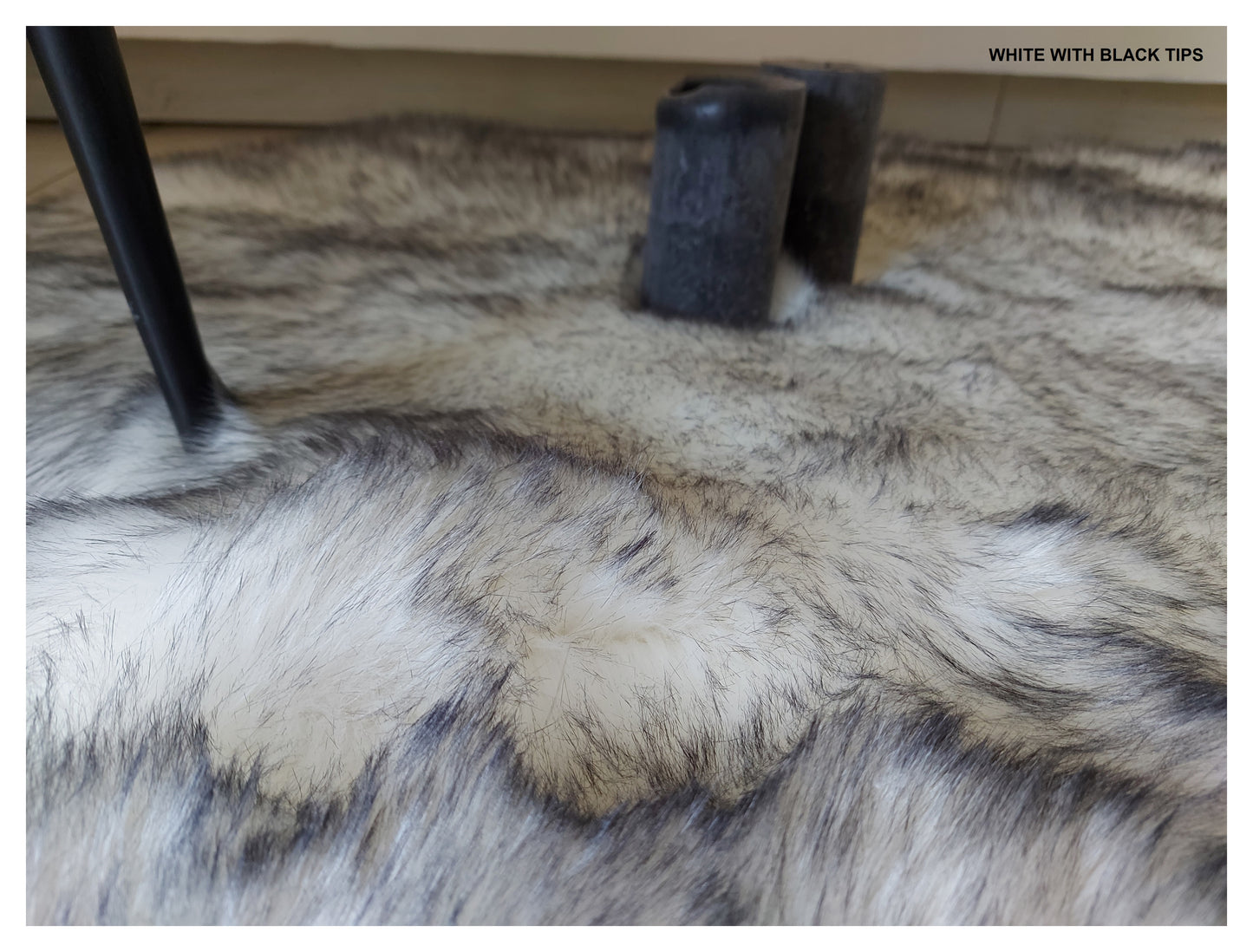 Faux sheepskin rug Oval Shaped 2'X3' (60cm x 90cm)