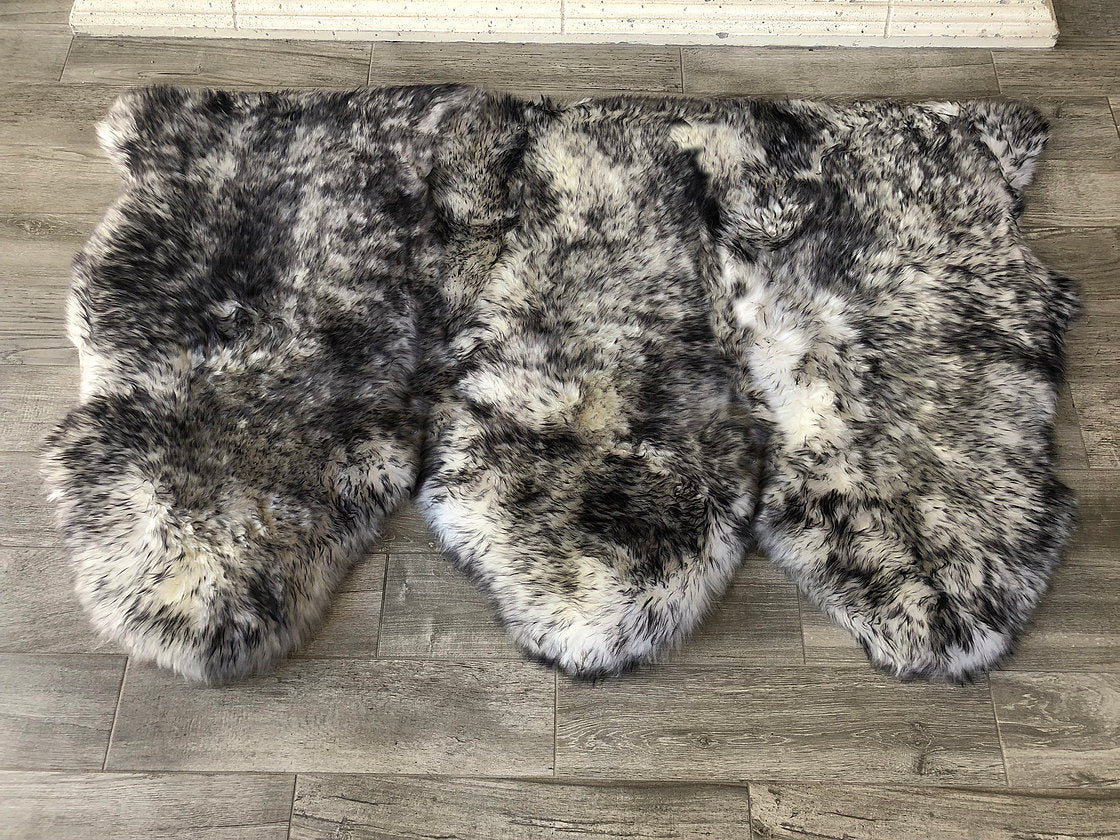 Genuine Sheepskin Three Pelt Side by Side 3'x4'4'' (90cm x 135cm)