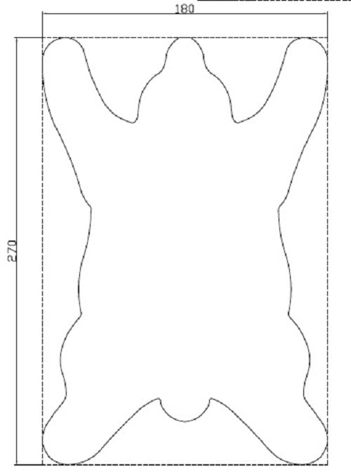 Hypoallergene Bärenform aus Kunstschaffell, 6'X9' (180cm X 270cm)