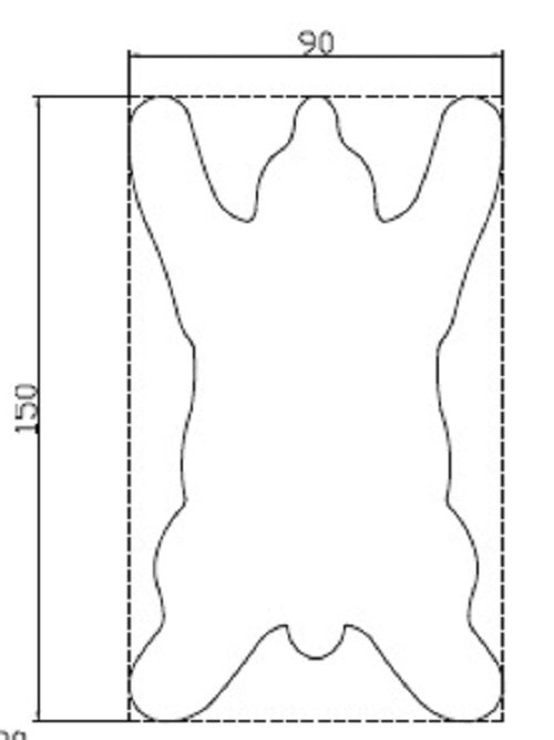Faux Lammfell Hypoallergen Bärenförmig 3'X5'(90cm X 150cm)