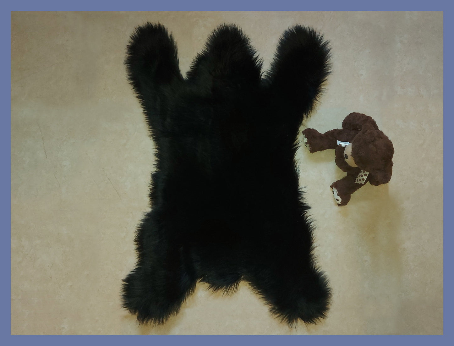 Hypoallergene Bärenform aus Kunstschaffell, 5'x7'(160x210cm)
