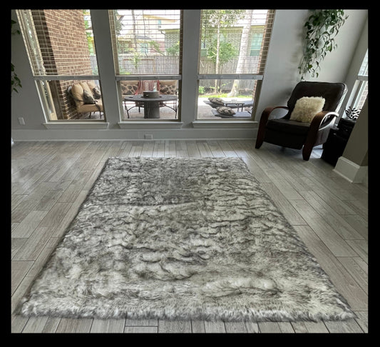 Faux sheepskin rug Rectangle Shaped 12'X16' (360cm x 490cm)