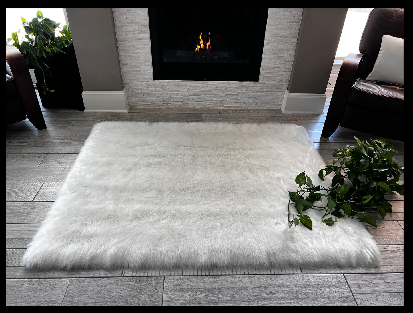 Faux sheepskin rug  Faux Square Shape 72'' (180x180cm)