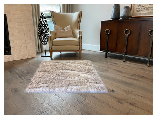 Faux sheepskin rug  Faux Square Shape 36'' (90x90cm)
