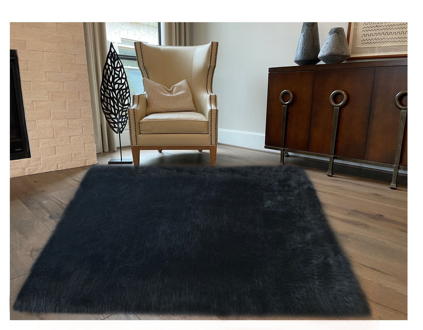 Faux sheepskin rug  Faux Square Shape 120'' (320x320cm)